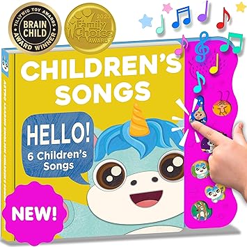 Astro Learns English Children's Songs — Musical Toys & Interactive Sound Board Books for Toddlers 1-3, Singing & Nursery Rhymes for Babies, Educational Talking Musical Toy, Sing Along Songs