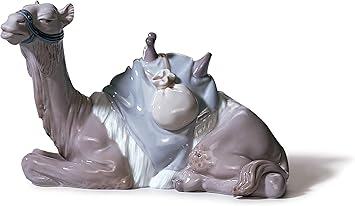 LLADRÓ Camel Nativity Figurine. Porcelain Nativity Camel Figure.