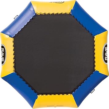 RAVE Sports Inflatable Bongo Water Bouncer, 10FT / 13FT / 15FT / 20FT, Recreational Water Trampoline with Ladder