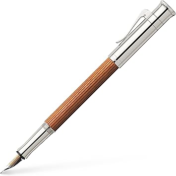 Faber Castell 145542 EF Fountain Pen, Extra Fine Point, Classic Collection, Pernambuco, Platinum Coating, Genuine Import