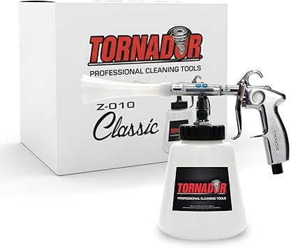 Tornador Z-010 Classic Car Cleaning Gun Includes 32oz Reservoir | Cleans & Dries Fast with Low Noise and Wear | Perfect for Interior & Exterior Detailing