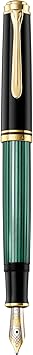 Pelikan Premium M600 EF Fountain Pen Colour Plume Black/Greem
