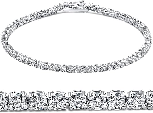 Pompeii 3ct. Round Cut Diamond Tennis Bracelet In 14k White Gold 7"