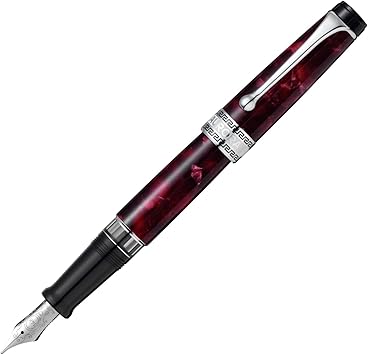 Aurora 996-CXB Fountain Pen, B Bold Optima, Burgundy, Suction Type, Genuine Import