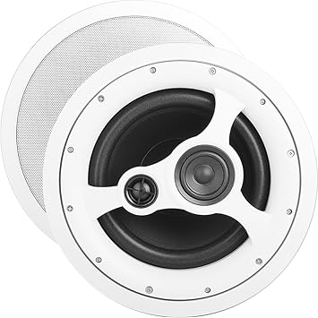 OSD Audio 10” in-Ceiling Speaker – 150W Stereo System, Pivoting Tweeter, ICE1080HD