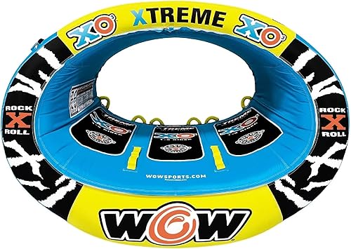 Wow Sports Xtreme Inflatable Towable, Ride in Oval, 1 to 3 Persons