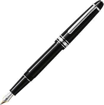 MONTBLANC 145-Meisterstuck Classique Platinum Fountain Pen, Medium Nib (106522)