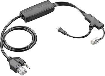 Plantronics - Electronic Hook Switch Cable APP-51 (Poly) - Remote Desk Phone Call Control - Works with Poly Desk Phones