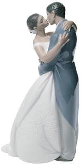 Lladro Nao Collectible Porcelain Figurine: A KISS Forever - 9" Tall - Married Couple/Wedding Ceremony.from The Treasured Memories 'Ethnic Heritage' Collection.