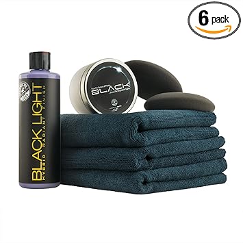 Chemical Guys Black & Dark Color Paint Maintenance Kit - Enhance Gloss, Deepen Shine, Protect Dark Finishes, Restore Depth, Minimize Swirls, Car Care Kit for Black Cars HOL_201