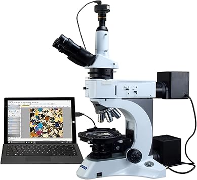 OMAX 50X-1000X Infinity EPI/Transmitted Light Polarizing Microscope+10MP Digital Camera