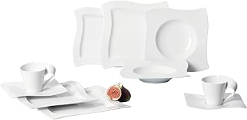 Villeroy & Boch NewWave 30-Piece Basic Dinnerware Set, White