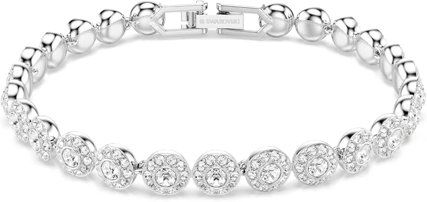 Swarovski Una Angelic Bracelet with White Crystals on a Rhodium Plated Setting