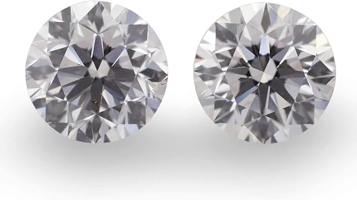 Leibish & co 1.80Cts Faint Pink Loose Diamond Natural Color Round Cut Pair GIA Certificate Gift For Her For Engagement Ring, Pendant, Necklace, Earring Real Loose Stone Jewelry Making