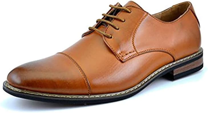Bruno Marc Moda Italy Prince Men's Classic Modern Oxford Lace Dress Shoes