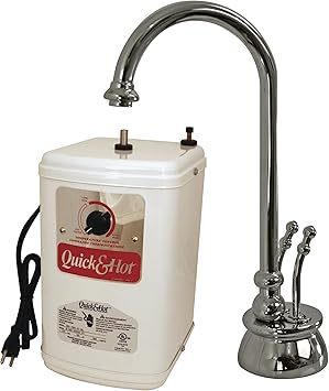 Westbrass D262H-05 Docalorah 10" 2-Handle Hot and Cold Water Dispenser Faucet with Instant Hot Water Tank, Polished Nickel