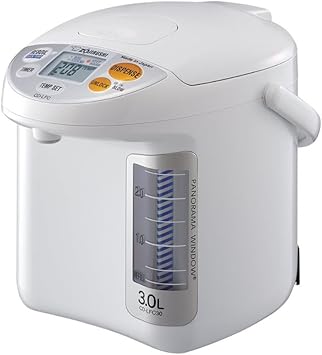 Zojirushi CD-LFC30 Panorama Window Micom Water Boiler and Warmer, 101 oz/3.0 L, White