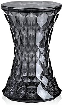 Kartell Stone Stool by Marcel Wanders, Transparent Smoke