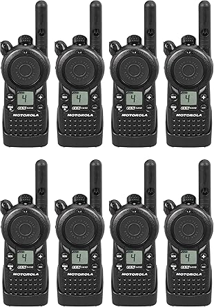 8 Pack of Motorola CLS1410 Two Way Radio Walkie Talkies