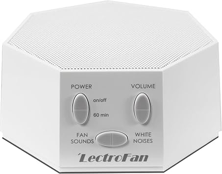 Adaptive Sound Technologies LectroFan Classic - Global Power Edition - Soothing Sound Machine for Sleep - Built-in Sleep Timer - Compact Design - Relaxation Support - White