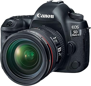 Canon EOS 5D Mark IV Full Frame Digital SLR Camera with EF 24-70mm f/4L is USM Lens Kit Black