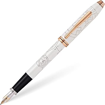 Cross Townsend Star Wars Limited Edition BB-8 Fountain Pen with Two-Tone Rhodium Plated Solid 18KT Gold Fine Nib