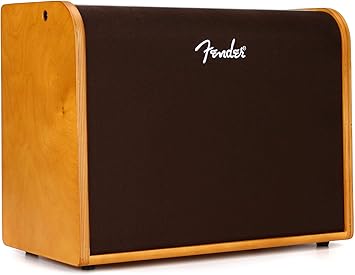 Fender Acoustic Guitar Amp, 100 Watts, with 2-Year Warranty Bluetooth Speaker, 8 Inch Full-range Speaker, 14Hx18.5Wx9.25D inches, Wood, Natural Blonde