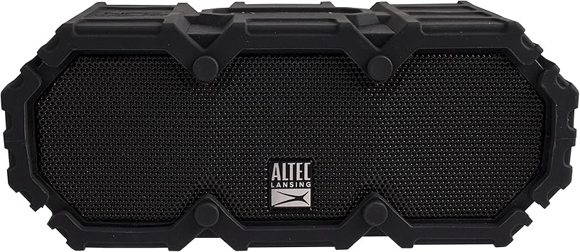 Altec Lansing LifeJacket - Waterproof Bluetooth Speaker, Wireless & Portable Speaker for Travel & Outdoor Use, 30 Hour Playtime & 50 Foot Range, Black