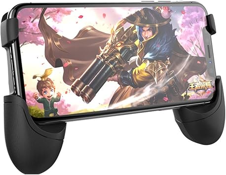 Universal Mobile Game Joystick Spiral Mini Joystick Game Handle Grip Controller Rocker Joypad Foldable Stand Holder for Cellphones (Handle Holder)