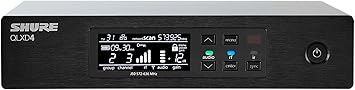 Shure QLXD4 Single Channel Receiver - for use with QLX-D Digital Wireless Systems, Transmitter Sold Separately | J50A BAnd (QLXD4=-J50A)