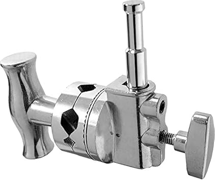 Kupo 2.5" Grip Head with Fixed Baby Pin for Mounting Single Lights, Gobos, and Accessories on C-Stands, Grip Arms, and Rigging Systems with Secure Locking and Precise Positioning Control (KG204112)