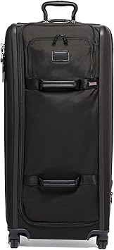 TUMI - Alpha Tall 4-Wheeled Duffel Packing Case - Hybrid Travel Suitcase with Integrated Shelving - Black