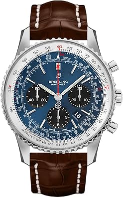 Breitling Navitimer 1 Chronograph Automatic Chronometer Blue Dial Men's Watch AB0121211C1P2