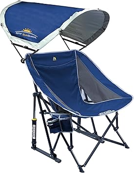GCI Outdoor Pod Rocker Outdoor Rocking Chair with SunShade Canopy