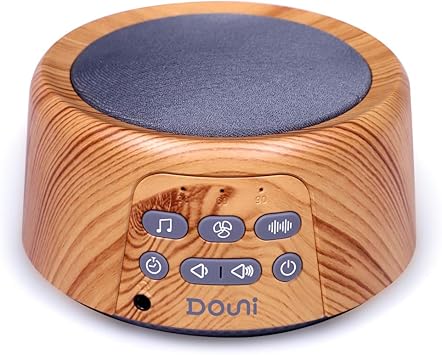 Douni Sleep Sound Machine - White Noise Machine with 27 Soothing Sounds for Sleeping & Relaxation, Timer Settings,Sleep Therapy for Families, Home,Office,Travel.Wood Grain