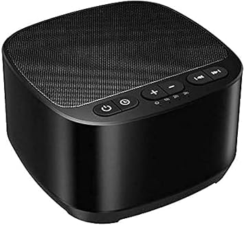 Magicteam Sleep Sound White Noise Machine with 40 Natural Soothing Sounds and Memory Function 32 Levels of Volume Powered by AC or USB and Sleep Timer Sound Therapy for Baby Kids Adults (B-Black)