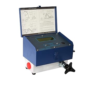 XZT 6000PSI 100 GPM Inline Digital Hydraulic Flow Meter,Hydraulic Pressure Test kit, Flow Test for Excavator, Pump,Cylinder,Hydraulic Valve,Motor (400L / 100Gallon)