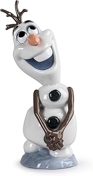 LLADRÓ Olaf Figurine. Porcelain Olaf (Disney) Figure.