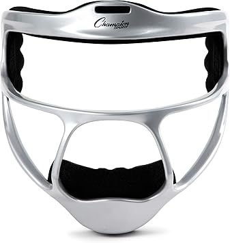 Champion Sports Ultralight Magnesium Softball Fielder’s Mask – Youth & Adult Sizes, 8oz Lightweight Protective Face Guard