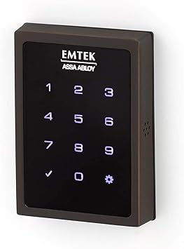 EMTEK Empowered Motorized Touchscreen Keypad Smart Deadbolt Connected by August Smart Kit - Choice of 4 Finishes - EMP1101US10B - Oil Rubbed Bronze (US10B)