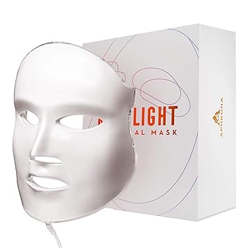 Aphrona® | FDA cleared Moonlight LED Facial Mask Skin Care Mask, Women mom wife lady gift, LED Light Therapy Red Blue light for Acne Removal Wrinkle Reduction
