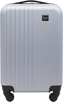 Travelers Club Cosmo Luggage, Silver-20, 20-Inch