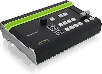 IOGEAR Upstream Pro Video Production Switch (TAA) 1080p @30/4K Portable/Mobile Video Production Switch 3xHDMI Inputs Stream Ready No PC Required Streaming Video Capture, Audio Mixer iPad app Enabled