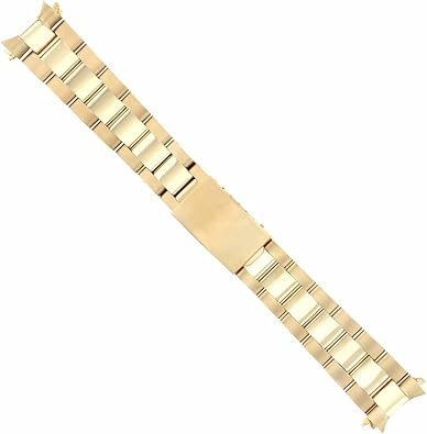 Ewatchparts MENS 19MM 14K YELLOW GOLD OYSTER WATCH BAND COMPATIBLE WITH ROLEX 1500, 15038, 15238, 15037