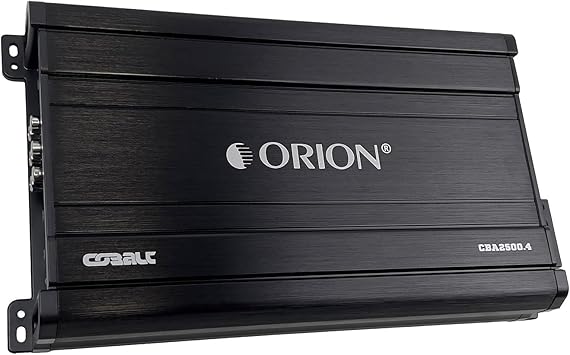 Orion Cobalt Series CBA2500.4 High Efficiency 4-Channel Class A/B Amplifier for Car Audio Stereo - 2500W Max, 400W RMS, 2/4 Ohm Stable, Adjustable Low/High Pass, Bass Boost, MOSFET Power Supply