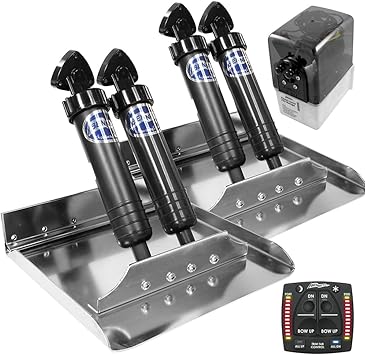 Bennett Marine ST12OBI Performance Sport Tab System with Rocker and One Box Indication Unit - 12" x 12"