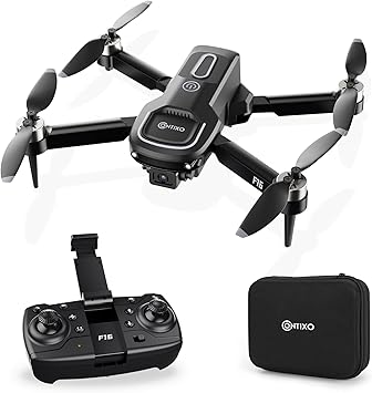 Contixo F16 Camera Drone For Kids, 360° Flip Brushless Motor 2.4G RC Quadcopter Foldable Gesture Control FPV Flying Drones with 17 Mins Intelligent Flight Time For Beginners children Indoor Outdoor