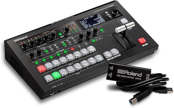 Roland V-60HD STR HD Video Switcher with UVC-01 Streaming Bundle