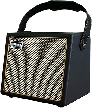 Acoustic Guitar Amplifier, 30 Watt Bluetooth Speaker Rechargeable Portable Acoustic Guitar Amp with Reverb Chorus Effect,3 Inputs, Black