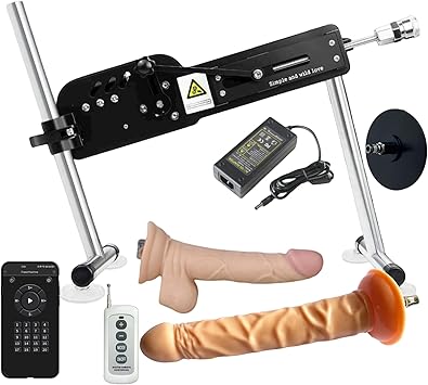 Unisex Multi-Speed Thrusting Machine Suit with Attachments, Variety of Accessories Replaceable (A5 Black)